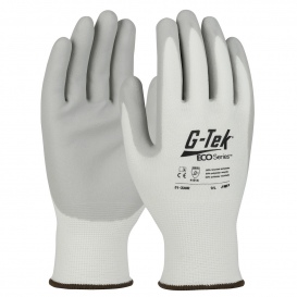 PIP 31-330R G-Tek ECO Series Seamless Knit Recycled Yarn Blend Gloves - Nitrile Coated Foam Grip
