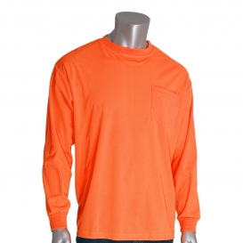 PIP 310-1100 Non-ANSI Long Sleeve Safety T-Shirt - Orange