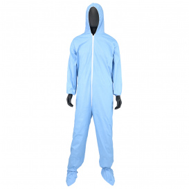 PIP 3109 PosiWear Self Extinguishing Coveralls with Elastic Wrists & Ankles - Attached Hood & Boots - Case of 25