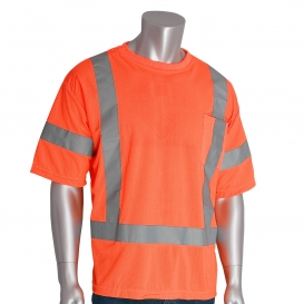 PIP 313-CNTSE Type R Class 3 Short Sleeve Safety T-Shirt - Orange