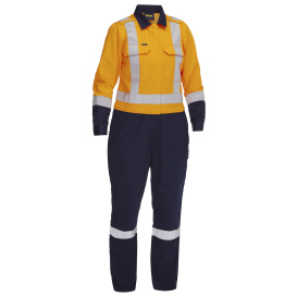 PIP 314W6369H Bisley Type R Class 2 Women\'s Vented Coveralls - Orange/Navy