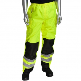 PIP 318-1771 Class E Ripstop Reinforced Overpants - Yellow/Lime