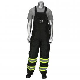 PIP 318-1780 Enhanced Visibility Ripstop Insulated Two Tone Bib Overalls - Black