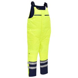 PIP 318M6452T Bisley Class E Extreme Cold Bib Overall - Yellow/Lime