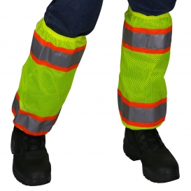 PIP 319-GT2 ANSI 107 Class E Two-Tone Gaiters - Yellow/Lime