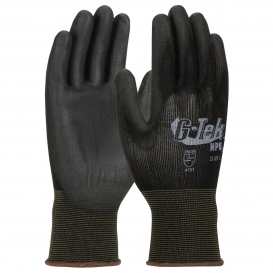 PIP 33-325 G-Tek GP Heavyweight Seamless Knit Nylon Gloves - Extra Thick Polyurethane Coated Smooth Grip on Palm & Fingers