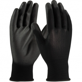 PIP 33-B115 Seamless Knit Polyester Gloves - Polyurethane Coated Smooth Grip on Palm & Fingers