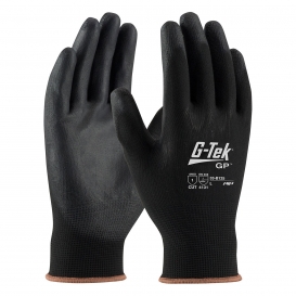 PIP 33-B125 G-Tek GP Seamless Knit Nylon Gloves - Polyurethane Coated Smooth Grip