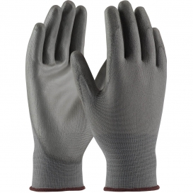 PIP 33-G115 Seamless Knit Polyester Gloves - Polyurethane Coated Smooth Grip on Palm & Fingers