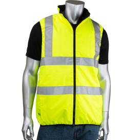 PIP 332M0330H Bisley Type R Class 2 Reversible Puffer Safety Vest