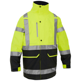 PIP 333M6375H Bisley Type R Class 3 5-in-1 Black Bottom Safety Jacket