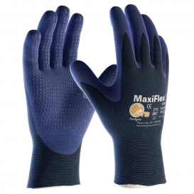 PIP 34-244 MaxiFlex Elite Ultra Light Weight Seamless Knit Nylon Gloves with Nitrile Coated Palm & Fingers