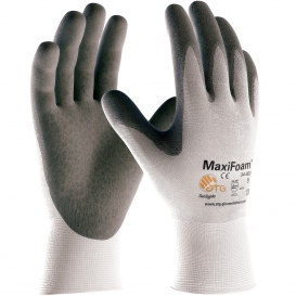 PIP 34-800 MaxiFoam Premium Seamless Knit Nylon Gloves - Nitrile Coated Foam Grip on Palm & Fingers