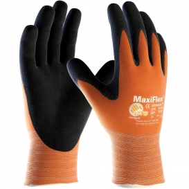 PIP 34-8014 MaxiFlex Ultimate Hi-Vis Seamless Knit Nylon Gloves - Nitrile Coated Micro-Foam Grip on Palm & Fingers