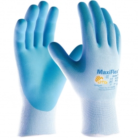 PIP 34-824 MaxiFlex Active Seamless Knit Nylon/Lycra Gloves - Ultra Lightweight Nitrile Coated Micro-Foam Grip on Palm & Fingers