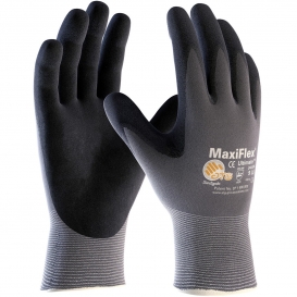 PIP 34-874 MaxiFlex Ultimate Seamless Knit Nylon/Lycra Gloves - Nitrile Coated Micro-Foam Grip on Palm & Fingers