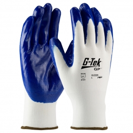 PIP 34-C229 G-Tek GP Seamless Knit Nylon Gloves - Nitrile Coated Smooth Grip