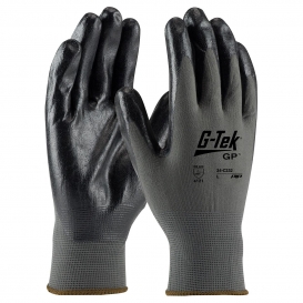 PIP 34-C232 G-Tek GP Seamless Knit Nylon Gloves - Nitrile Foam Coated Foam Grip - Economy Grade
