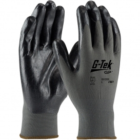 PIP 34-C232 G-Tek GP Seamless Knit Nylon Gloves - Nitrile Foam Coated Foam Grip on Palm & Fingers - Economy Grade