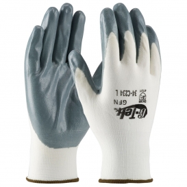 PIP 34-C234 G-Tek Seamless Knit Nylon Gloves - Nitrile Coated Foam Grip on Palm & Fingers - Economy Grade