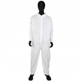 PIP 3402 PE Laminate Coveralls with Elastic Wrists & Ankles - Case of 25