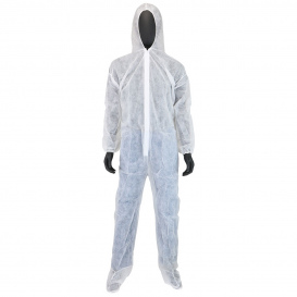 PIP 3509 Standard Weight SBP Coveralls with Hood & Boots - Case of 25