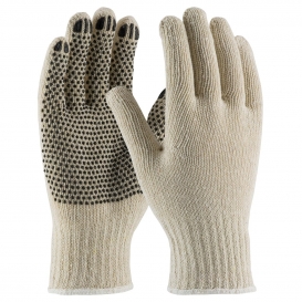 PIP 36-110PD FingerNails Seamless Knit Cotton/Polyester Gloves - PVC Dotted Grip - Regular Weight