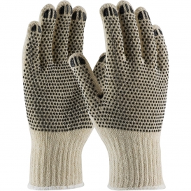 PIP 36-110PDD Seamless Knit Cotton/Polyester Gloves - Double-Sided PVC Dot Grip - Regular Weight