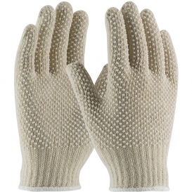 X-Large 1-Pair MCR Safety 9363XL Kevlar Cotton Regular Weight 7 Gauge Plaited Gloves with PVC Dots On 2-Side 