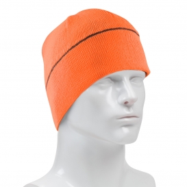 PIP 360-BEANNIE Hi-Vis Winter Beanie Cap with Reflective Stripe - Hi-Vis Orange