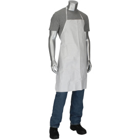 PIP 3622 Posi-Wear BA White Apron - 58 GSM - 28 X 36 