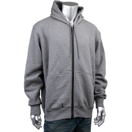 PIP 385-FRZH ARC/FR Fleece Zip Hoodie - Gray