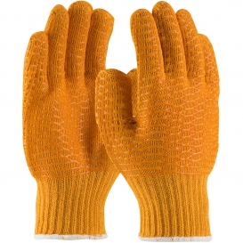 PIP 39-3013 Seamless Knit Polyester Gloves with Double-Sided PVC Honeycomb Criss-Cross Grip