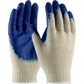 PIP 39-C120 Seamless Knit Cotton/Polyester Gloves with Latex Coated Smooth Grip on Palm & Fingers - Economy Grade