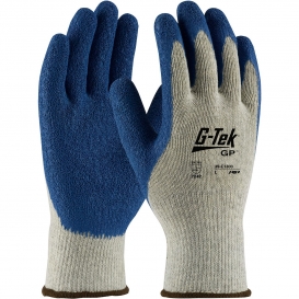 PIP 39-C1300 G-Tek GP Seamless Knit Cotton/Polyester Gloves - Latex Coated Crinkle Grip on Palm & Fingers - Premium Grade