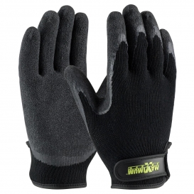 PIP 39-C1375 Maximum Safety Seamless Knit Cotton/Polyester Gloves with Latex Coated Crinkle Grip