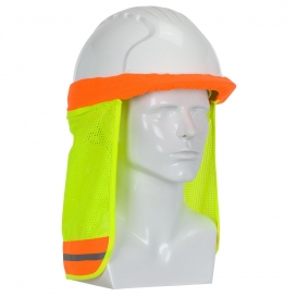 PIP 396-700FR FR Treated Hard Hat Neck Shade - Hi-Vis Lime Yellow