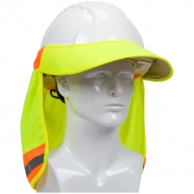 PIP 396-800 EZ-Cool Hi-Vis Hard Hat Visor and Neck Shade - Yellow/Lime