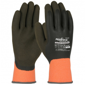 PIP 41-1329 PowerGrab Thermodex Hi-Vis Seamless Knit Gloves with Latex MicroFinish Grip on Full Hand