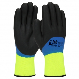 PIP 41-1415 G-Tek PolyKor Seamless Knit Blend Gloves - Double Dipped Nitrile Coated Foam Grip