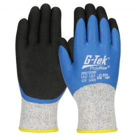 PIP 41-8035 G-Tek Seamless Knit PolyKor/Acrylic Blended Gloves - Latex Coated Microsurface Grip