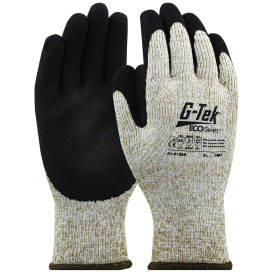 PIP 41-8150R G-Tek ECO Seamless Knit Recycled Yarn/Acrylic Blended Glove - Latex MicroSurface Grip