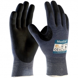 PIP 44-3745 MaxiCut Ultra Seamless Knit Engineered Yarn Gloves - Premium Nitrile Coated MicroFoam Grip on Palm & Fingers