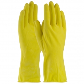 PIP 48-L160Y Assurance Unsupported Latex Gloves - Flock Lined with Honeycomb Grip - 16 Mil