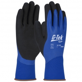 PIP 55-1600 G-Tek GP Waterproof Seamless Knit Nylon Gloves - Double Dipped Latex Coated Grip