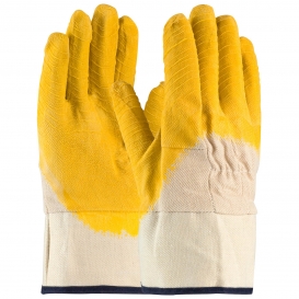 PIP 55-3243 Armor Latex Coated Gloves with Canvas Liner and Crinkle Finish - Rubberized Safety Cuff