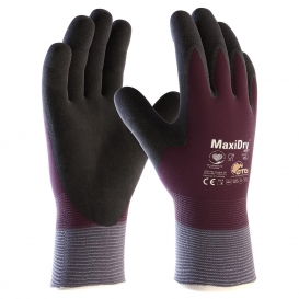 PIP 56-451 MaxiDry Zero Nylon/Lycra Gloves w/ Thermal Lining - Double Dipped Nitrile Coating