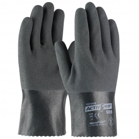 PIP 56-AG585 ActivGrip Nitrile Coated Gloves with Cotton Liner and MicroFinish Grip - 10\