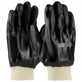 PIP 58-8215DD ProCoat PVC Dipped Gloves with Jersey Liner and Sandy Finish - Knitwrist