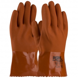 PIP 58-8650 PermFlex Cold Resistant PVC Gloves with Seamless Liner and Rough Coating - 10\